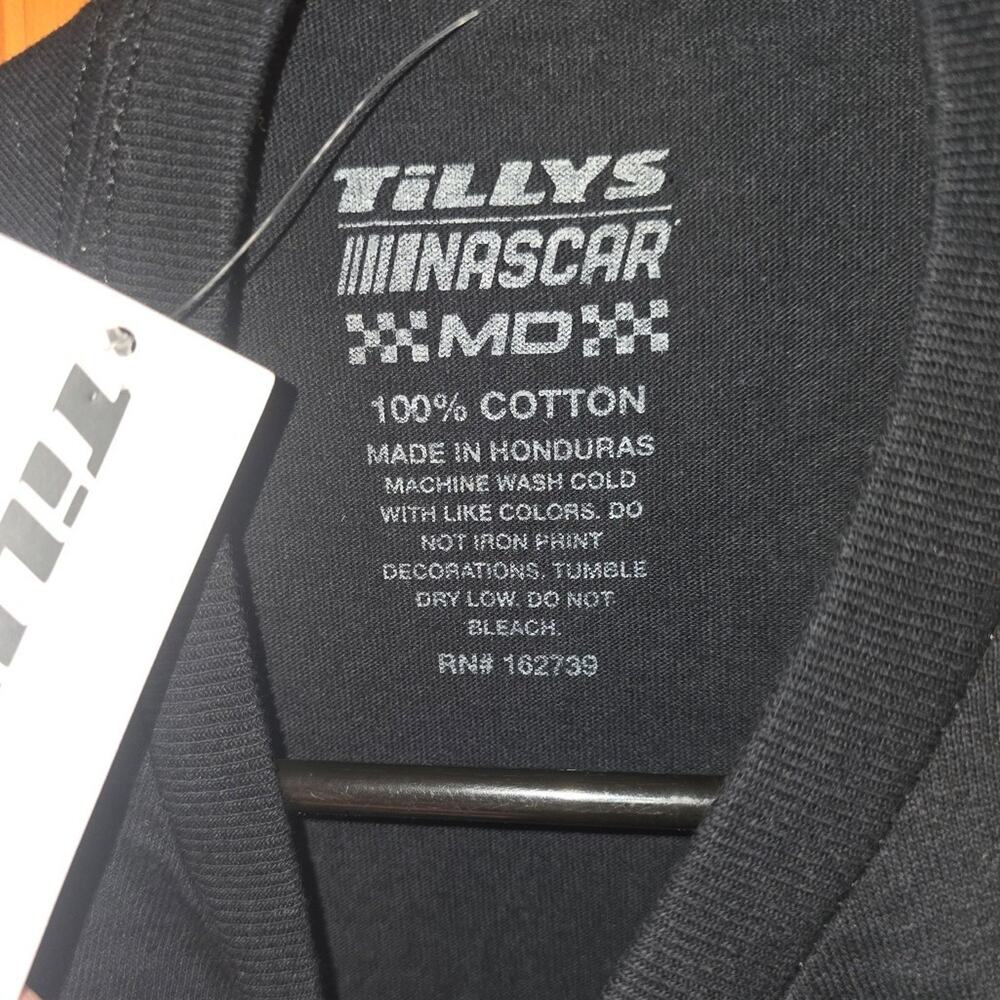 Tilly YOUTH M NASCAR Black Cotton Shirt Brand New with tags! - Picture 2 of 2